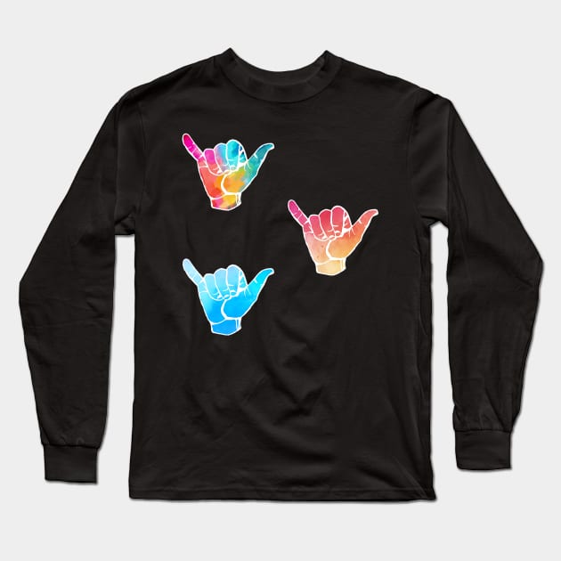 Tiny lil cowabunga handz part 2 Long Sleeve T-Shirt by lolosenese